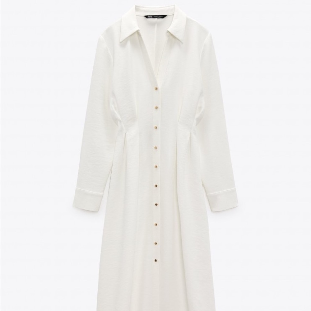 Zara tailored shirt dress